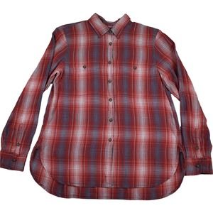 Ralph Lauren Denim & Supply red & blue plaid cotton button up shirt sz Large